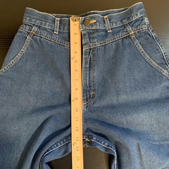 Vintage Lee High Rise Tapered Mom Denim Jeans Womens - Picture 11 of 11